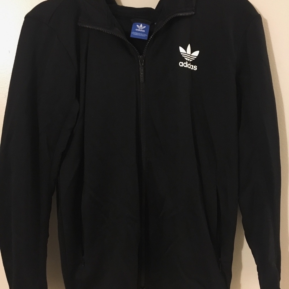 ADIDAS Black ‘The Brand with Three Stripes’ Hoodie - Picture 2 of 3